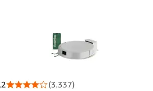 Robot aspirador Roomba blanco con base de carga y tarjeta verde. ¿Problema error 16?