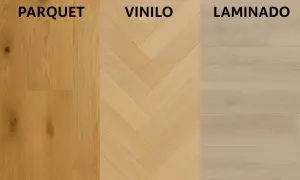 Tres tipos de suelo: parquet, vinilo y laminado. El parquet es la tarima flotante más natural.