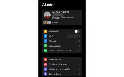 Ajustes del teléfono. Para conectar Alexa a Wi-Fi, ve a la sección Wi-Fi.