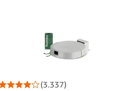 Robot aspirador Roomba blanco con base de carga y tarjeta verde. ¿Problema error 16?