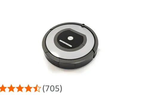 Robot aspirador iRobot Roomba, con botón "CLEAN". Si aparece un **error 6 Roomba**, puede ser por un problema en las ruedas.