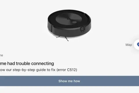 Robot aspirador Roomba con error C512. Jaime necesita ayuda para conectarlo.