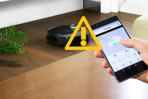 Robot aspirador Conga con alerta en móvil. ¡No te quedes sin wifi para usar tu Conga!