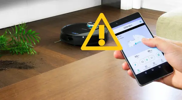 Robot aspirador Conga con alerta en móvil. ¡No te quedes sin wifi para usar tu Conga!