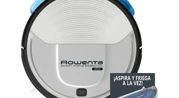 Robot aspirador Rowenta Smart Force Essential Aqua, aspira y friega a la vez.