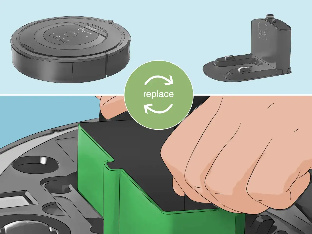 Si tu roomba no aspira, revisa el depósito. Quizás necesite ser vaciado o reemplazado.