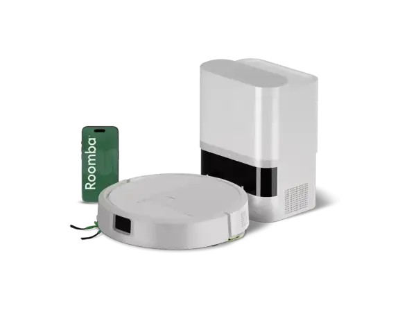 Robot aspirador Roomba blanco con base de carga. ¿Un error 34?