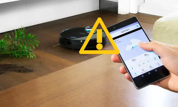 Robot aspirador Conga con alerta en móvil. ¡No te quedes sin wifi para usar tu Conga!