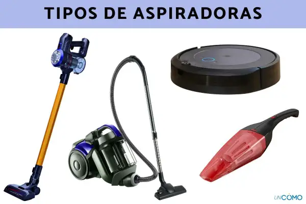 Diversos tipos de aspiradoras: escoba, trineo, robot y de mano, para cada necesidad de limpieza.